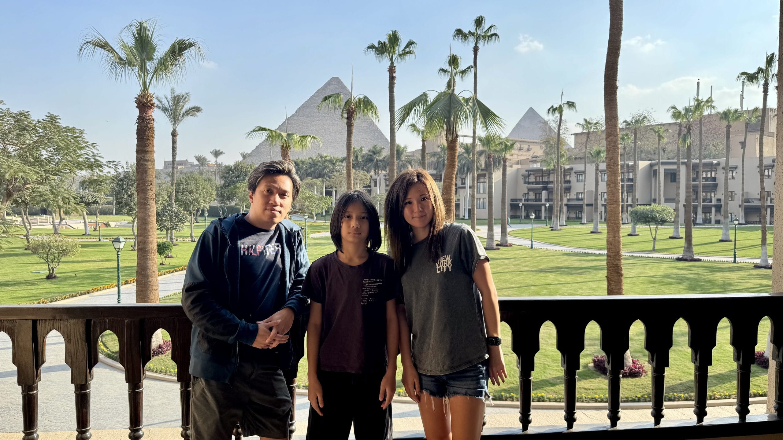 エジプトのマリオットメナハウスホテルバルコニー