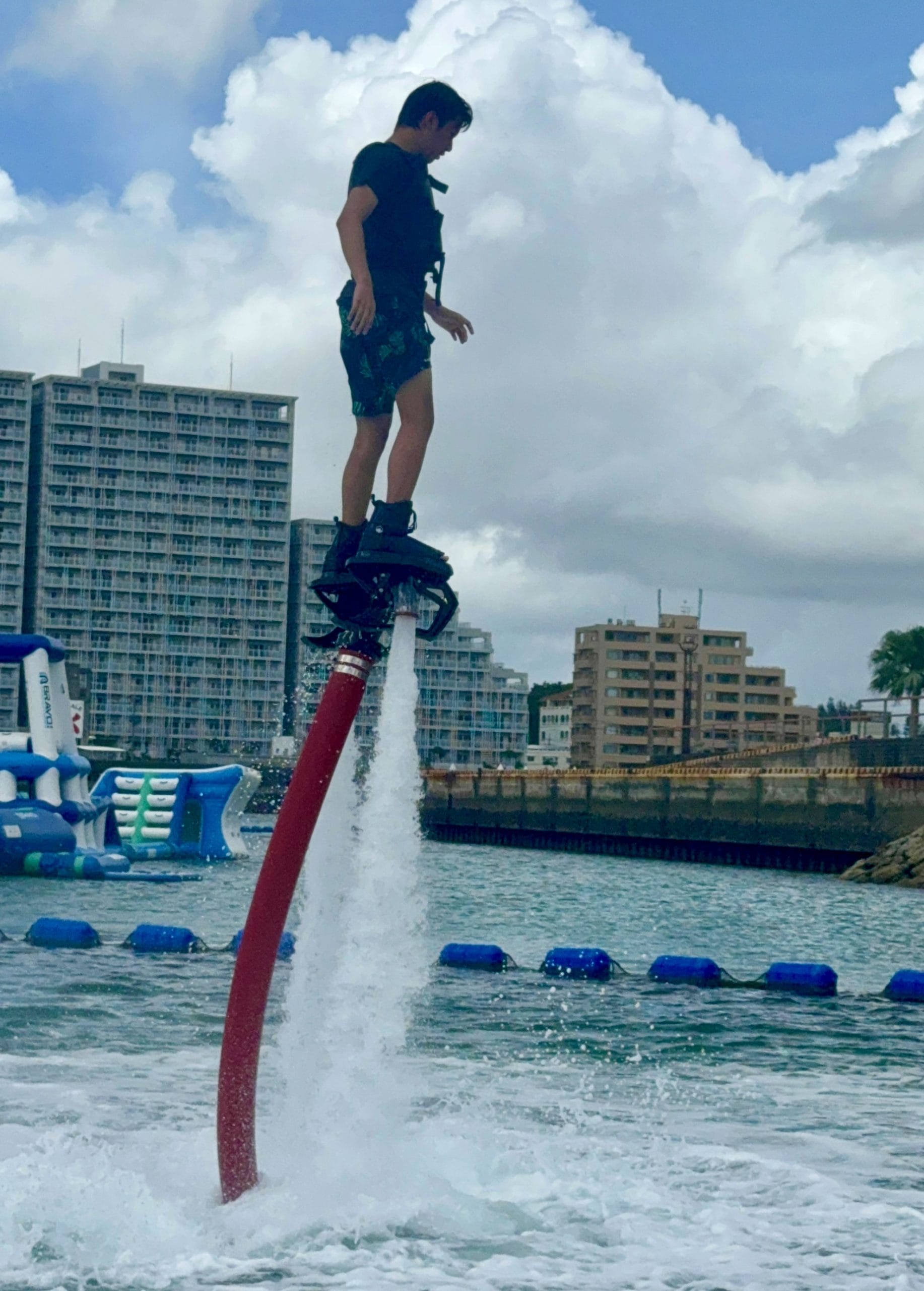 沖縄でフライボートに初挑戦