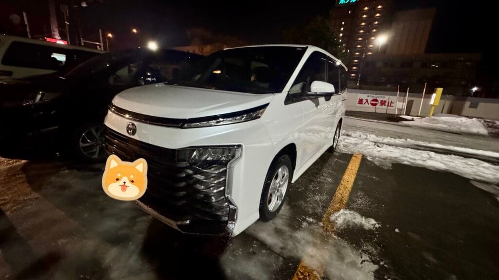 真冬の北海道で運転したレンタカー