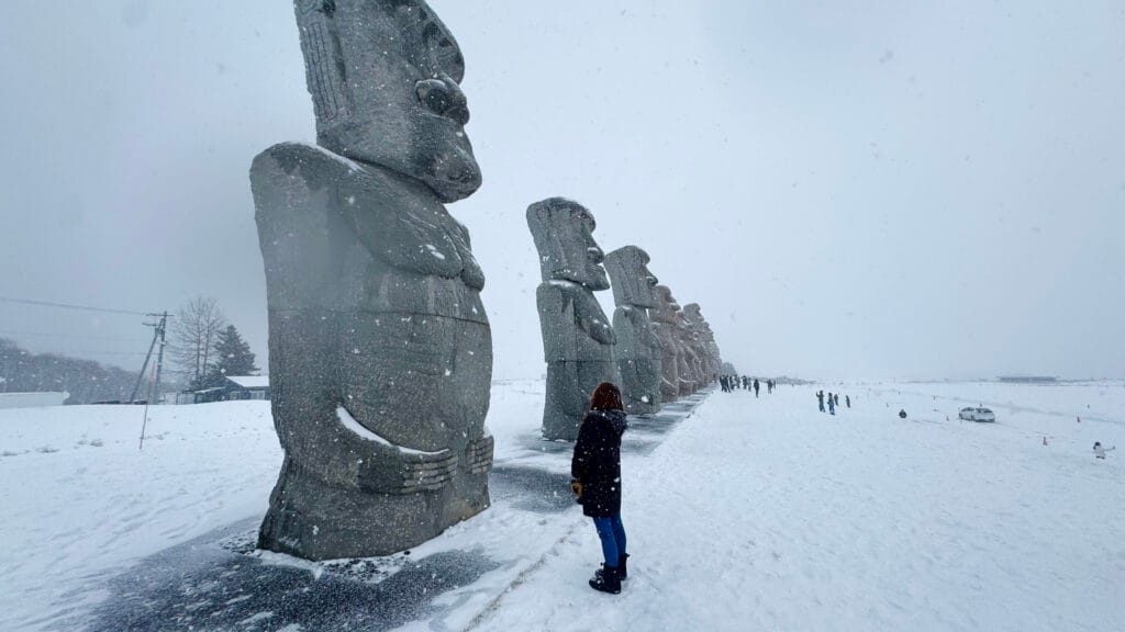 北海道のモアイ像を拝見